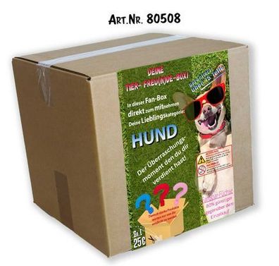 Mystery-box Überraschungsbox für Hundefreunde - Neuware - 15 Artikel - 80508