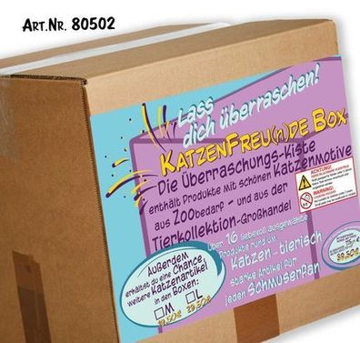 Mystery-box Überraschungsbox für Katzenfreunde Neuware - 15 Artikel - 80502