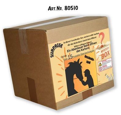 Mystery-box Überraschungsbox für Pferdefreunde - Neuware - 15 Artikel - 80510