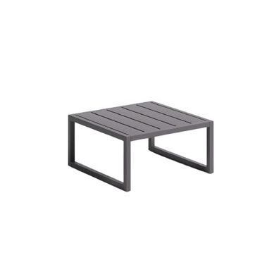 Beistelltisch Comova 60 x 60 x 30 cm Aluminium Schwarz Wohnzimmer Tisch Neu