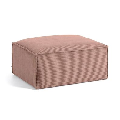 Pouf Blok 90 x 70 x 41 cm Rosa Wohnzimmer Hocker Sessel Sitzgelegenheit Neu