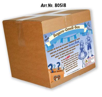 Überraschungsbox Bayern Gaudi Box - BW-Tasche Tasse T-shirt Aufkleber....- 15 Artike