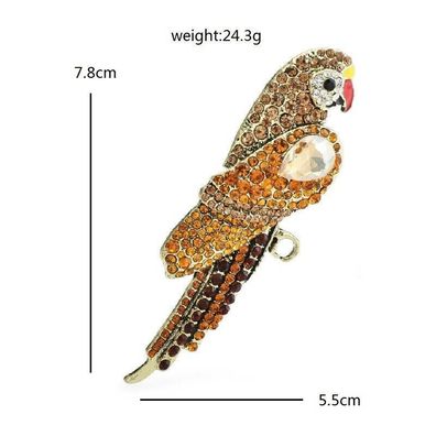 Papagei Brosche/multicolore Vogel Brosche/ Tier Schmuck/ Tier Brosche (B28022610)