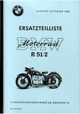 Ersatzteilliste BMW Motorrad R 51/2, Oldtimer, Klassiker