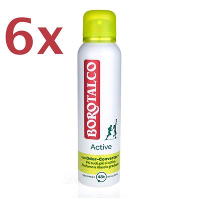 Borotalco Active deo Zeder & Limette Odor Converter 6x 150ml