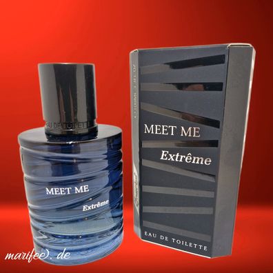 Eau de Toilette, MEET ME Extreme, for Men, 100 ml, Holzig-Würzig Art.-Nr. 43226