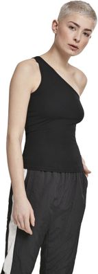 Urban Classics Female Shirt Ladies Asymmetric Top Black