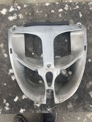 aprilia sr50 Lufteinlass Front Verkleidung Kühler Abdeckung Silber