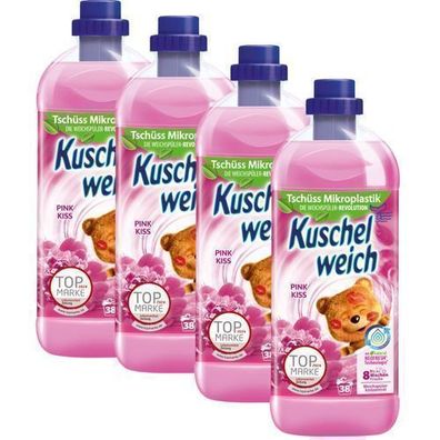 Kuschelweich Pink Kiss Weichspüler 4x1 l