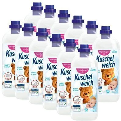 Kuschelweich Sanft & Mild Weichspüler 12x1l