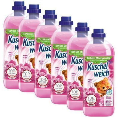Kuschelweich Pink Kiss Weichspüler 6x1 l