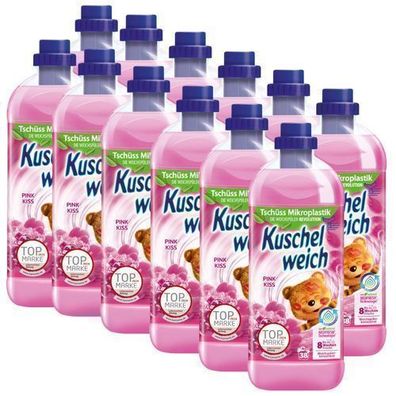 Kuschelweich Pink Kiss Weichspüler 12x1 l