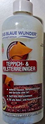Teppich- und Polsterreiniger Kaffee Tinte u.v.m.750ml (1 L 25,33 EUR)Das Blaue Wunder
