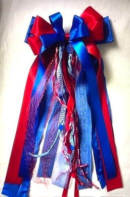 Schleife Schultüte Zuckertüte Schultütenschleife Einschulung rot blau