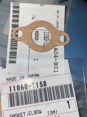 2 Stück Kawasaki Dichtung Wasseranschluss Kühlerrohr 11060-1158 KMX125/20