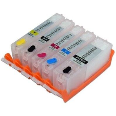 5 nachfüllbare Patronen PGI-580 + CLI-581 für TS8150 TS8151 TS8152 TS8200 TS8220