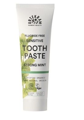 Urtekram - Strong Mint Toothpaste Sensitive - Zahnpasta - 75 ml