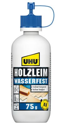 UHU Holzleim wasserfest D3 lösungsmittelfrei Flasche 75g