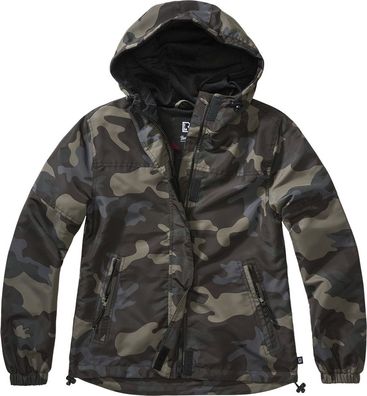 Brandit Women Jacke Ladies Summer Windbr. frontzip Darkcamo