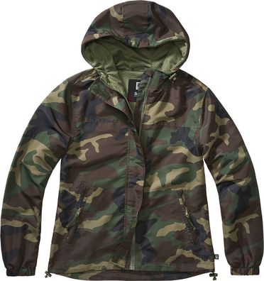 Brandit Women Jacke Ladies Summer Windbr. frontzip Woodland