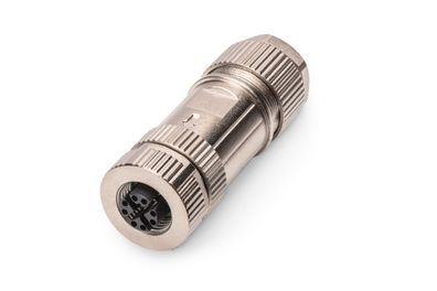 Digitus M12-Buchse X-kodiert IP67, Cat.6A, eldkonfektionierbar