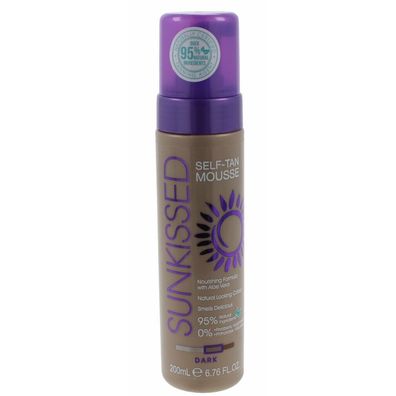 Sunkissed Self Tanning Mousse 200ml - Dark