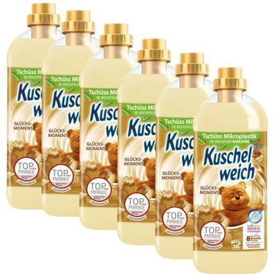 Kuschelweich Glücksmoment Weichspüler 6x1l