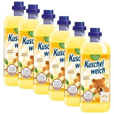 Kuschelweich Wild Vanille Weichspüler 6x1l