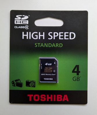 NEU: Toshiba 4GB SDHC High Speed SD Class 4 GB SD-K04GJ(BL5