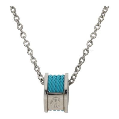 Charriol Halskette Edelstahl mit Türkiser farbe 08-Q01-1139-8