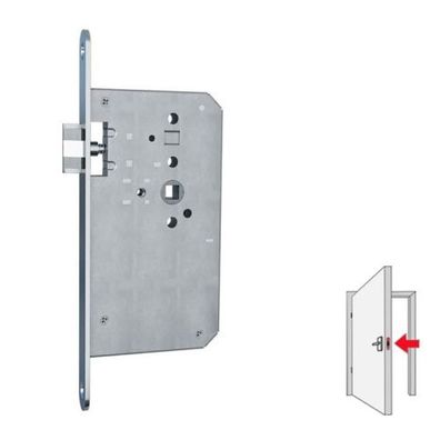 Karcher S9 KD Komfort Einsteckschloss Verriegelung Edelstahl matt links einwärts