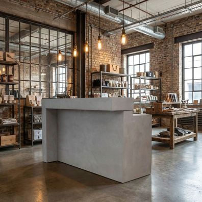 Betontheke Paulina, Thresen, Rezeption - Individuell gebaut Beton Industrial