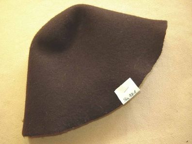 Hutstumpen Wollstumpen Wolle dunkel braun 70 gr Ü 46cm Rd 74cm Stu 881