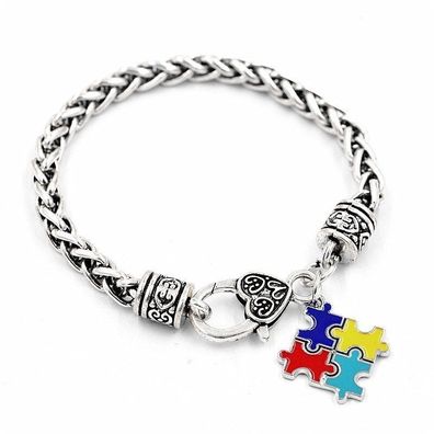 Herz Armband, Puzzle Schmuck, Damen Armband (CM010326)