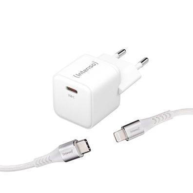 Intenso Power Adapter 30W, USB-C mit Lightning-Kabel