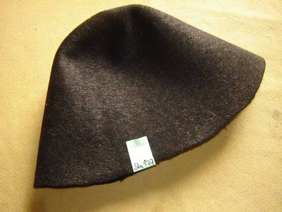 Hutstumpen Filz Seal Stumpen Wolle schwarz mit kupfer glitzernd Stu 927