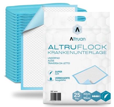 Altruflock® Krankenunterlagen Supersoft Extrem Saugfähig - 60x90cm