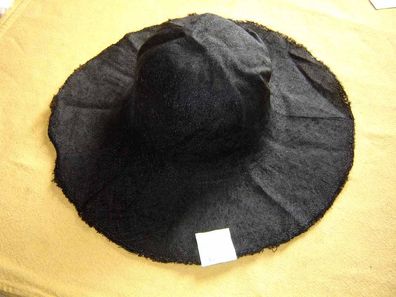 Hutstumpen Capeline feines Stroh Sisal schwarz Durchmesser 39 cm Stu803