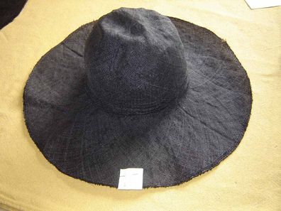 Hutstumpen Capeline feines Stroh Sisal schwarz Durchmesser 42 cm Stu822