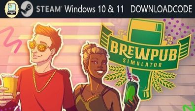 NEU PC Computer Spiel Brewpub Simulator für Windows 10 11 STEAM Downloadcode Key