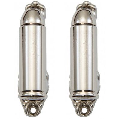 Wandhalter silberne Western Patronen 2er-Set (ausziehbar 3-5cm)