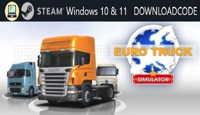 NEU PC Computer Spiel Euro Truck Simulator für Windows 10 11 STEAM Download Code