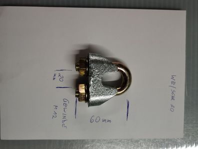 Drahtseilklemmen DIN EN 13411-5 / DIN 741 19 mm gew. M12