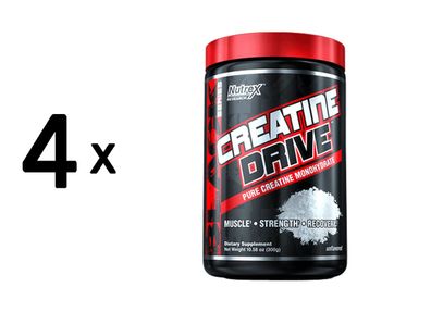 4 x Nutrex Research Creatine Monohydrate (300g)