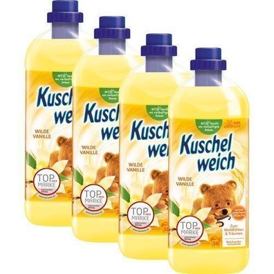 Kuschelweich Weichspüler Wilde Vanille 4x1l
