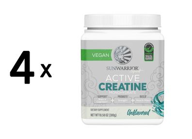 4 x Sunwarrior Active Creatine (300g)