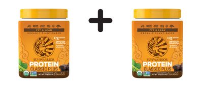 2 x Sunwarrior Classic Plus Organic (375g) Chocolate