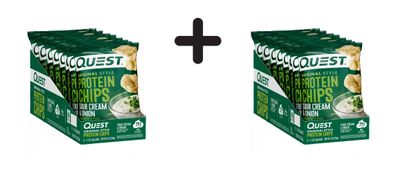 2 x Quest Nutrition Protein Chips (8x32g) Sour Cream and Onion