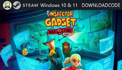 NEU PC Computer Spiel Inspektor GADGET MAD TIME PARTY für Windows 10 11 STEAM