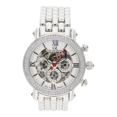 Carl von Zeyten Damenarmbanduhr Kniebis CVZ0062WHMS Automatik Limited Edition